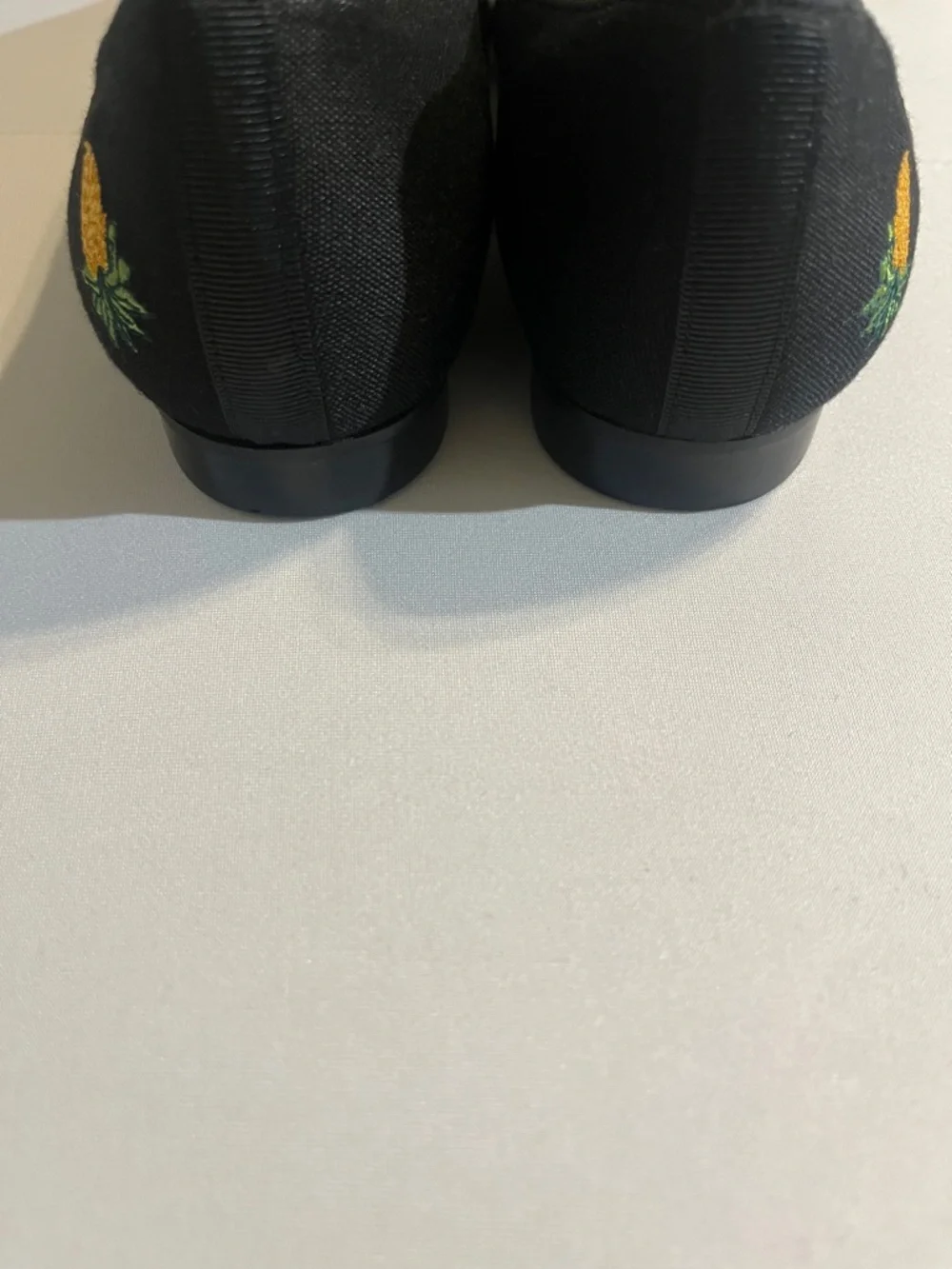 Jon Josef Black Pineapple-Embroidered Women's Loafers - Picture 6 of 12